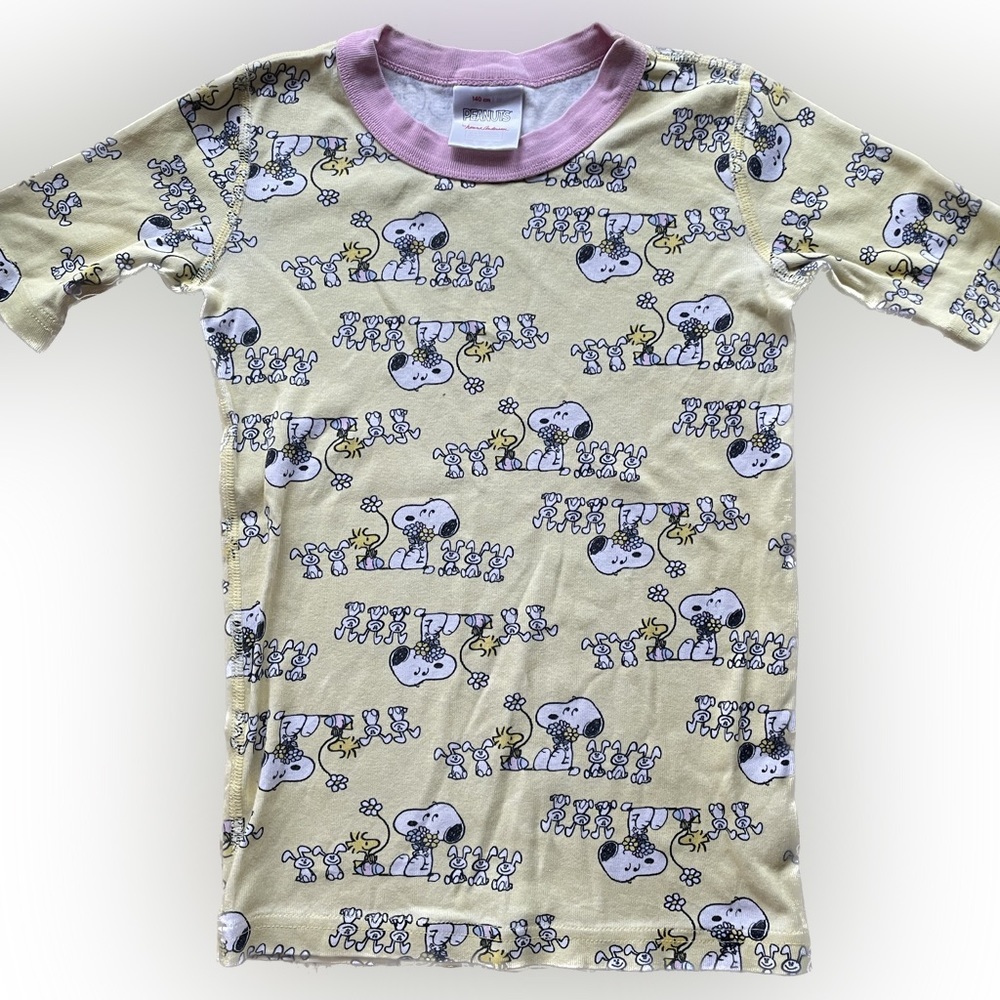 Hanna Andersson Peanuts Snoopy Girls Pajama Top Size 10 140 cm
